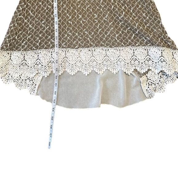 Anthropologie A'reve Sweater Tunic with Lace & Double Bow Detail Size Medium - Picture 13 of 16